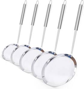 P-us-0273 Newness Fine Mesh Strainer Set Of 5 With Handle 304 Stainless Steel C