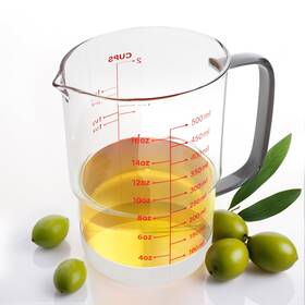 P-us-0354 Newness 2-cup Glass Measuring Cup For Baking And 500ml Red Scale