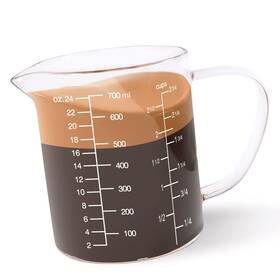 Pg-us-010 Newness Glass Measuring Cup With 700 Ml 2 3/4 White Scale
