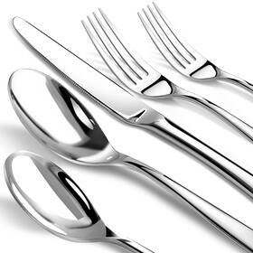 Nice Kitchen 664404117803 Silverware Set For 8 Heavy Duty Stainless Steel Cutlery Flatware 40