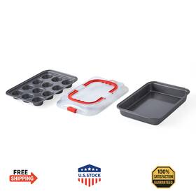 B09l8r6mwj Nifty Solutions 9x13 Cake And Muffin Pan Set With Lid - Non-stick Dishwasher Safe B09l8r6mwj Nifty Solutions 9x13 Cake And Muffin Pan Set With Lid - Non-stick Dishwasher Safe