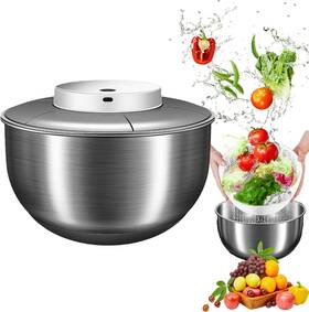 Bxg-1 Nln Hope Electric Salad Spinner 4.8l Large Capacity Lettuce Stainless Steel Sala