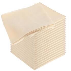 719470 Nodaaiie 24 Pcs 20x20 Inch Grade 100 Cheese Cloth Hemmed Unbleached Cotton Straining