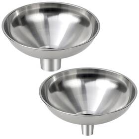 0.5mouch Nomatox 762949243251 2 Pack Stainless Steel Kitchen Funnel Set For Filling Bottles - Different C