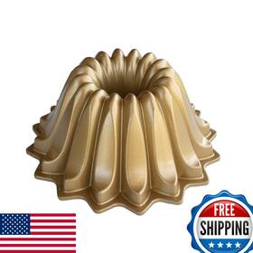 B06xdt5p27 Nordic Ware Lotus Bundt Pan Gold 5-cup Cast Aluminum Pfas/ptfe Free