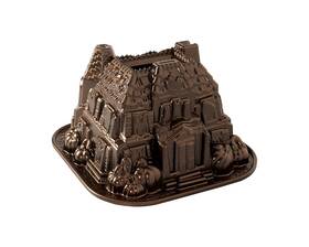 B075fywqp7 Nordic Ware Haunted Manor Bundt Pan - Cast Aluminum Fall Cake Mold