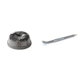 B0bnps79jd Nordic Ware Bavaria Bundt Pan 10-cup Graphite And Ultimate Cleaning Tool