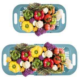 Noes-000256 Nourished Essentials Over The Sink Strainer Colander Expands From 14 To 19 Inches - Multi-purpose