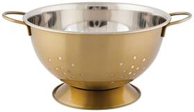 Now Designs 064180310250 Large Colander 2.69 Quart Gold