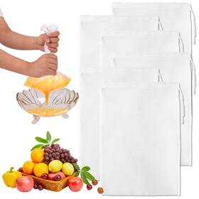 1031978 Nqeuepn 6pcs Nut Milk Bags 11.81x7.87 Inch Reusable Nylon Cheese Cloth Mesh Str 1031978 Nqeuepn 6pcs Nut Milk Bags 11.81x7.87 Inch Reusable Nylon Cheese Cloth Mesh Str