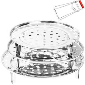 Nrdbeeec 659676137277 Round Stainless Steel Steamer Rack 7.6 Inch 8.5 9.33 Steaming Stand C