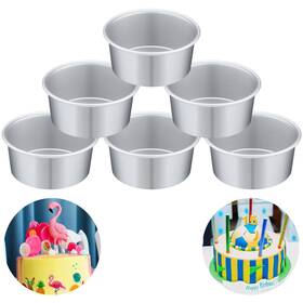 B0dydjgblp Nuenen 6 Pcs Inch Round Cake Pans Aluminum Mold Smash Baking Cheese