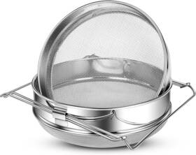 Nuogo 445031521521 1 Set 2 Stainless Steel Honey Strainer Double Sieve Mesh