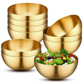 B0d9q1pp4q Nuogo 10 Pcs Stainless Steel Mixing Bowls Gold 7.9 Inch Baking Serving Decor Holiday