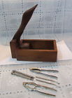 Nut Brown Supplies Metalware Cherry Cracker Picks Wood Duck Holder