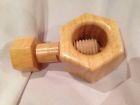 Shellsa17 Nut " Solid Wooden Walnut Cracker Twist Wood Side Catch 5 Closed