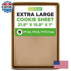 B08xqzbkyp Nutrichef Nonstick Xl Cookie Sheet Baking Pan 22 Inch X16 Commercial Grade