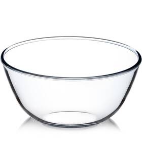 B0cg66cqsd Nutriups 4.5 Quart Large Clear Glass Mixing Bowl Salad Serving Oven Microwave Safe