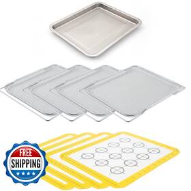 B09hhq38py Nuwave Genuine 9-piece Ultimate Baking Kit 1.3 Inch Ss Roasting Tray 4 Racks Si B09hhq38py Nuwave Genuine 9-piece Ultimate Baking Kit 1.3 Inch Ss Roasting Tray 4 Racks Si