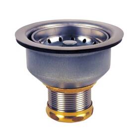 Oatey 445006458432 Snap-n-tite 4 Inch Locking-cup Kitchen Sink Strainer Basket With Stainless Steel
