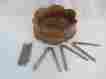 Oayb1-657 Unbranded Walnut Cracking Set Wood Bowl 12pc Utensil