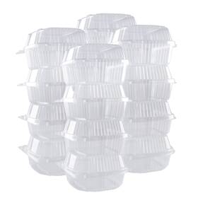 B0d3fny696 Ocreme Oftcreme Polystyrene Hinged-lid Container 6 Inch X 3.1 For Mini Cakes 25-pack