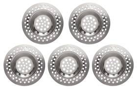 15-p5 Ofxdd Utility Kitchen Sink Tub Screen Drain Stopper Metal Cover Mesh - Pack Of 5 Uni