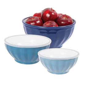 B0dbxd7bwg Oggi Ribbed Mixing Bowls With Lids - Set Of 3 Nested Plastic Kitchen B0dbxd7bwg Oggi Ribbed Mixing Bowls With Lids - Set Of 3 Nested Plastic Kitchen