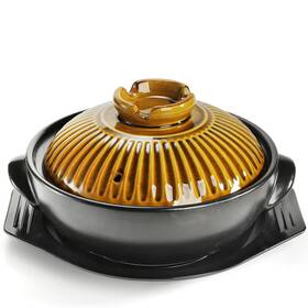 B0dhksyzg7 Okllen Large Korean Ceramic Bowl With Lid And Platter 54oz Clay Pot For Bibimbap