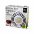 Ol427 Bulk Buys Strainer And Drip Bowl Set Of 6 Blue White Wholesale Lot 4 Units New 731015229420