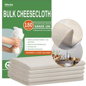Cc100-20yds Olicity Cheese Cloth Roll Grade 100 3x60ft 180 Sq Feet Reusable