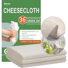 Cc100-4yds Olicity Cheese Cloths Grade 100 36 Sq Feet Reusable Cloth With Clos