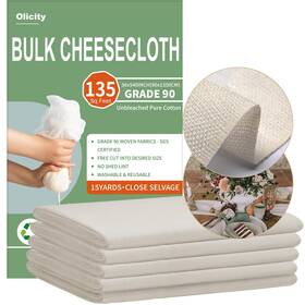 Cc90-15yds Olicity Grade 90 Cheese Cloth Roll 15 Yards 135 Sq Ft 3x45 Unbleached Straining