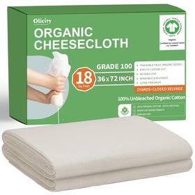 Occ100-2yds Olicity Organic Cheese Cloths Gots Certified Grade 100 18 Sq Feet Reusable