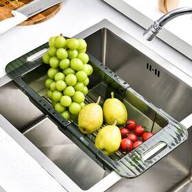 Ollimy 788135463708 Over The Sink Colander Strainer Basket Expandable Multifunctional Plastic Co Ollimy 788135463708 Over The Sink Colander Strainer Basket Expandable Multifunctional Plastic Co