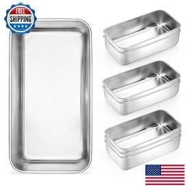 B0d5qx5jc4 Onader 8-pack 9x5 Inch Stainless Steel Loaf Pans - Durable Oven/dishwasher Safe