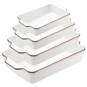 B0f7wz2xsj Onemore Casserole Dishes For Oven Ceramic Baking Dish Set Of 4 Non-stick Lasag
