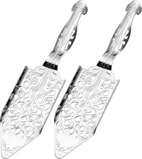 Onlyfu 769326451179 2pcs Stainless Steel Absinthe Fountain Spoon Vintage Wormwood Silver