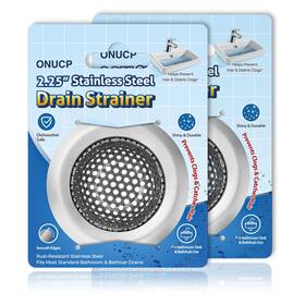 Onucp-k2503 Onucp 2.25 Inch Top / 1 Stainless Steel Drain Strainer 2 Pack Bathroom Sink And Bathtu