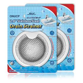 Onucp-k2504 Onucp 2 Inch Top / 1 Stainless Steel Drain Strainer Pack Bathroom Sink And Bathtub D