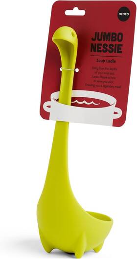 Ototo 7290015169400 The Original Nessie Soup Ladle - Funny Kitchen Gadgets Loch Ness Green Ototo 7290015169400 The Original Nessie Soup Ladle - Funny Kitchen Gadgets Loch Ness Green