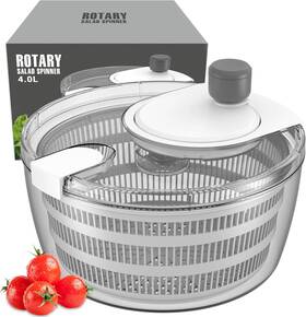 B991 Ourokhome Salad Spinner Lettuce Dryer Hand-crank Rotary Vegetable Veggie