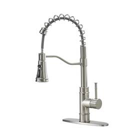 866116r-ban Owofan Kitchen Sink Faucets With Pull Down Sprayer Solid Brass Brushed Nickel Single 866116r-ban Owofan Kitchen Sink Faucets With Pull Down Sprayer Solid Brass Brushed Nickel Single