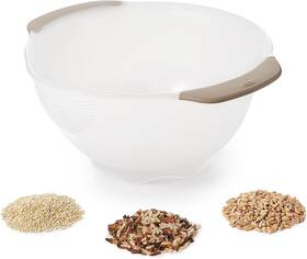11166900 Oxo Good Grips Rice And Small Grains Washing Colander 15.4 X 23.3 13.9 Cm