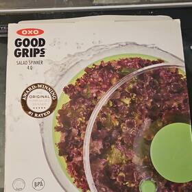 1155981 Oxo Good Grips Salad Spinner 4.0 Quart Green Non-slip Base Patented Brake
