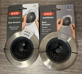 2304300 Oxo New Lot Of 2 Softworks Sink Strainer