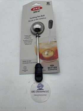 Oxo 719812031026 Brew Twisting Tea Ball Stainless Steel Small Hole Design Loose Leaf Brewing