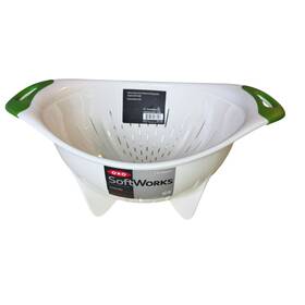 Oxo 719812076096 New Soft Works 3 Quart Colander Green Silicone Handles