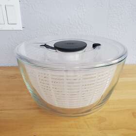 Oxo 719812687858 Good Grips One-pump Design Glass Salad Spinner Excellent Used Condition Oxo 719812687858 Good Grips One-pump Design Glass Salad Spinner Excellent Used Condition