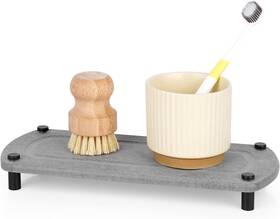 Wgbi6701 Ozzptuu Sink Caddy Instant Dry Kitchen Organizer Sponge Holder For Gray